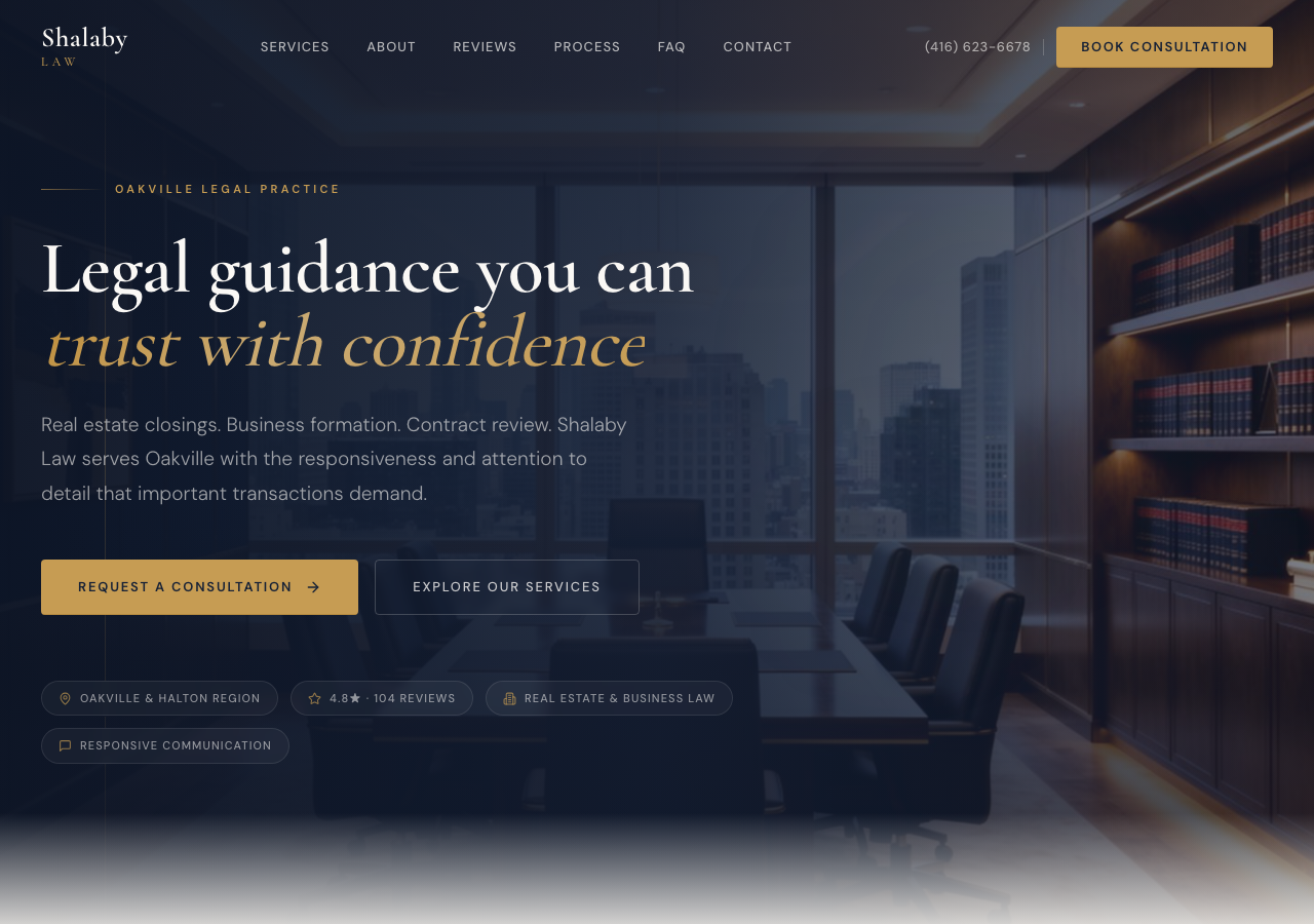 Shalaby Law website preview